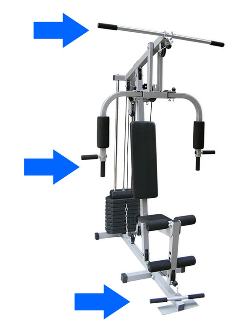 手把套在力量型健身器材上的应用 手把套在力量型健身器材上的应用